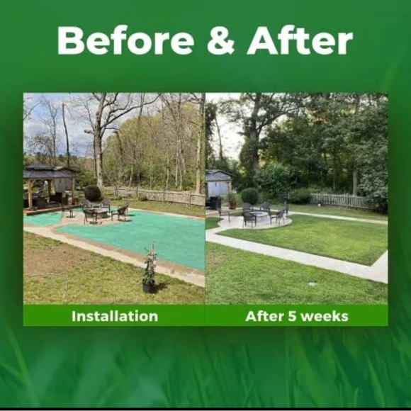 100 sq. ft. Grotrax Quick Fix Year Round Green Mixture Grass Roll Out Seed Mat - Picture 7 of 9